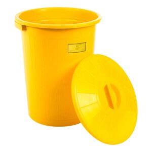 Бак для медицинских отходов класс Б 50 л желтый