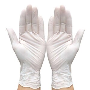 Перчатки медицинские нитриловые размер XS, белые, 100пар