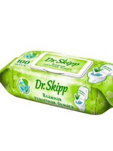 Влажная туалетная бумага Dr. Skipp, 100шт