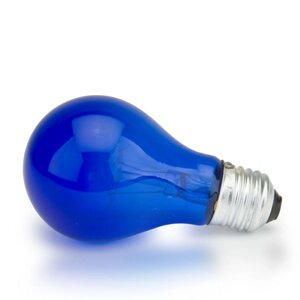 Лампа накаливания вольфрамовая синяя 230-60 (Е27)