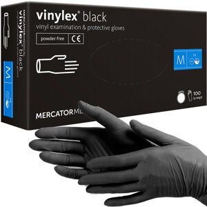 Перчатки медицинские нитриловые NITRYLEX BLACK размер M, черные 50пар