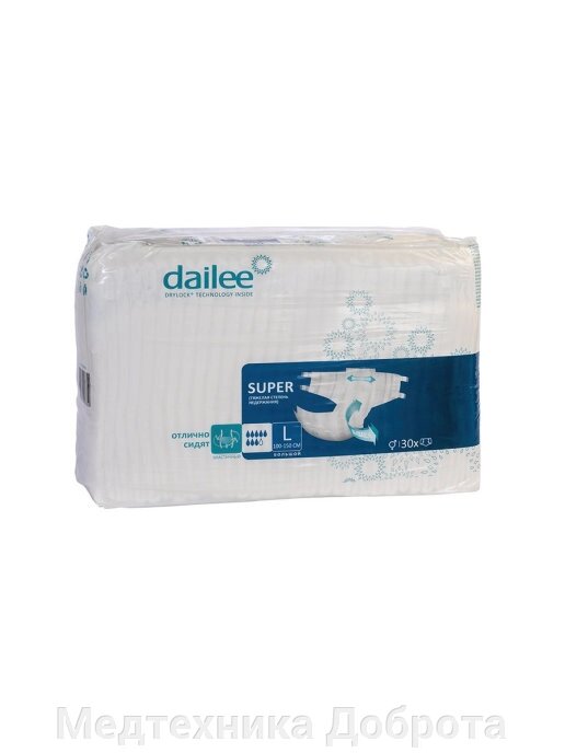 Подгузник для взрослых Dailee L (3) (100-150см) 30шт от компании Медтехника Доброта - фото 1