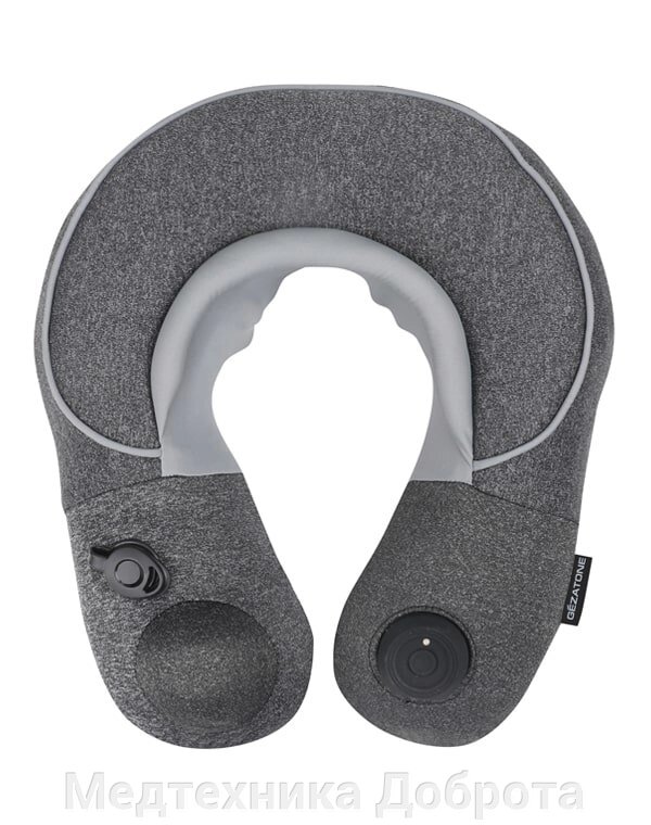 Подушка-массажер для путешествий надувная с роликовым массажем шеи AMG398, Gezatone от компании Медтехника Доброта - фото 1