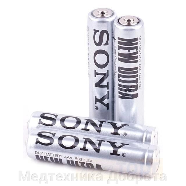 Солевая батарейка Sony New Ultra, ААА, R03 от компании Медтехника Доброта - фото 1