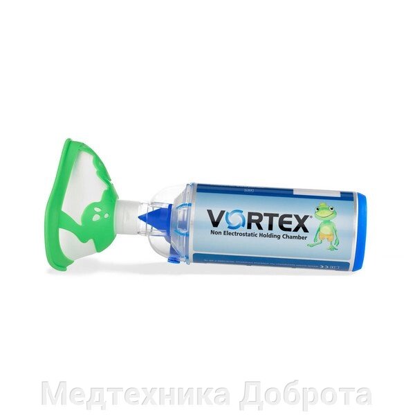 Спейсер VORTEX тип 051 с маской «Лягушонок» для детей старше 2 лет от компании Медтехника Доброта - фото 1