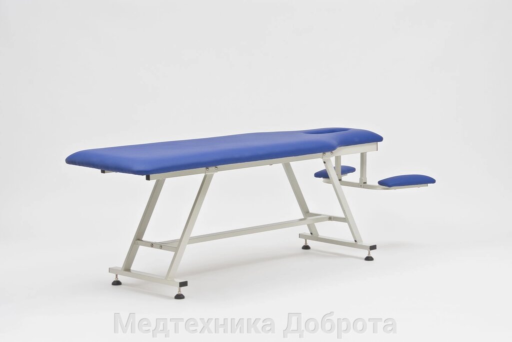 Стационарный массажный стол стальной FIX-MT1 от компании Медтехника Доброта - фото 1