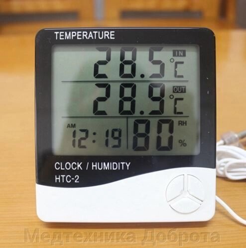 Термогигрометр HTC-2 (внешний датчик) от компании Медтехника Доброта - фото 1