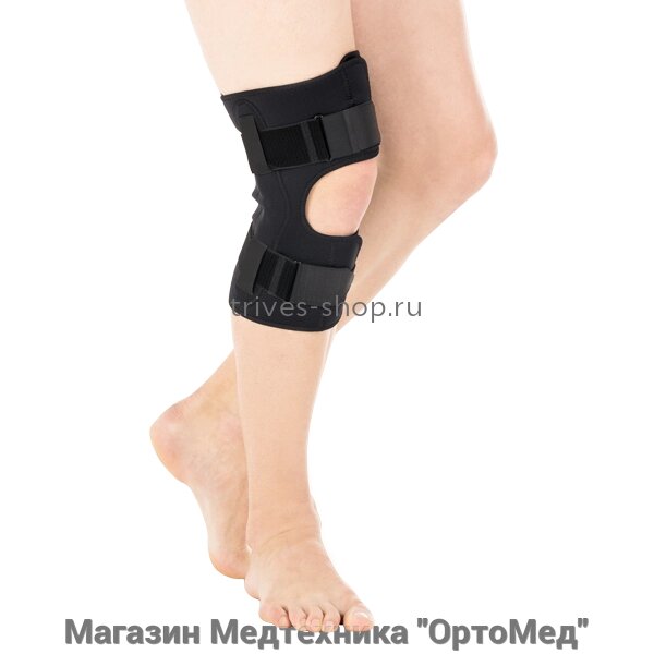 Бандаж на коленный сустав с полицентрическими шарнирами Т-8508 (Т. 44.28) Тривес от компании Магазин Медтехника "ОртоМед" - фото 1