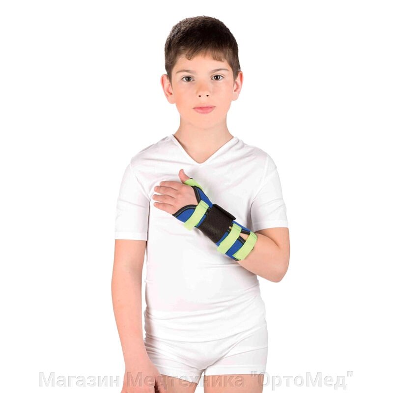 Детский бандаж на лучезапястный сустав (с фиксацией 1-ого пальца) Т-8330 (Т.36.30) Тривес
 от компании Магазин Медтехника "ОртоМед" - фото 1
