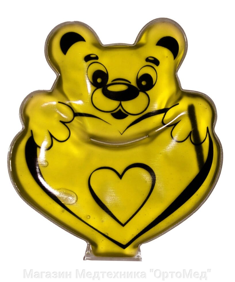Грелка медицинская физиотерапевтическая солевая "Мишка с сердцем" от компании Магазин Медтехника "ОртоМед" - фото 1