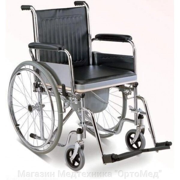 Инвалидное кресло-коляска с санитарным оснащением Armed FS682 от компании Магазин Медтехника "ОртоМед" - фото 1