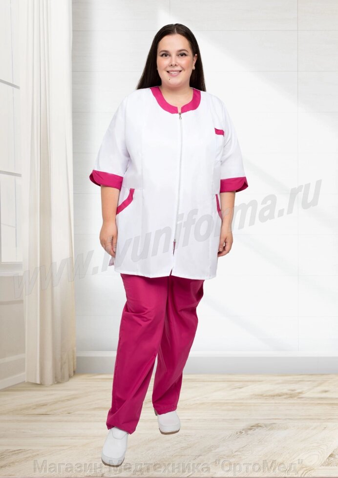 Костюм медицинский женский "Мариам" (Size+) от компании Магазин Медтехника "ОртоМед" - фото 1