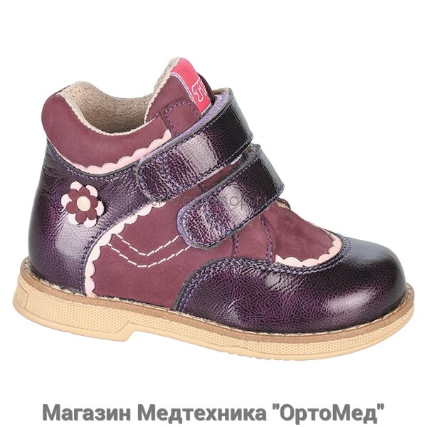 Ортопедические ботинки утепленные TW-319-3(цвет фиолетовый) от компании Магазин Медтехника "ОртоМед" - фото 1