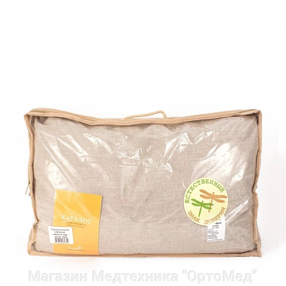 Подушка из гречишной лузги 60*40 от компании Магазин Медтехника "ОртоМед" - фото 1