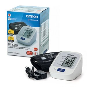 Тонометр автоматический OMRON М2 Basic (НЕМ-7121-ALRU) с адаптером