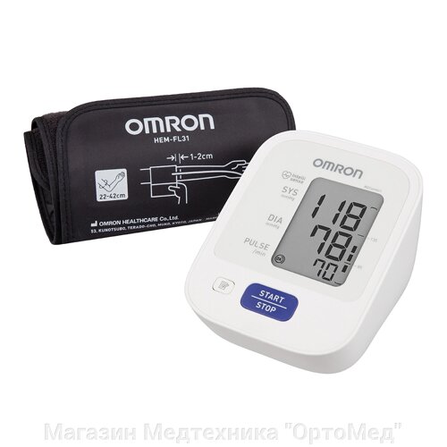 Тонометр автоматический Omron M2 Comfort умная манжета 22-42см