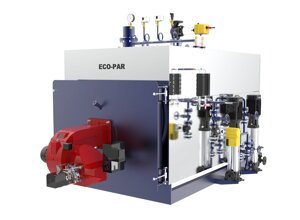 Промышленный парогенератор на дизельном топливе низкого давления ECO-PAR-800