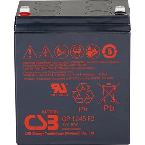 Аккумулятор для ибп CSB GP1245 (12V16W)