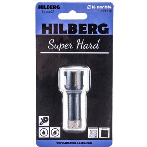 Алмазная коронка по керамике и керамограниту Hilberg Super Hard