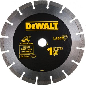 Алмазный диск для ушм, по бетону Dewalt DT 3743