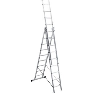 Алюминиевая трехсекционная лестница UFUK 411309