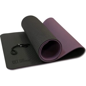 Двухслойный коврик для йоги Original FitTools FT-YGM10-TPE-BPP