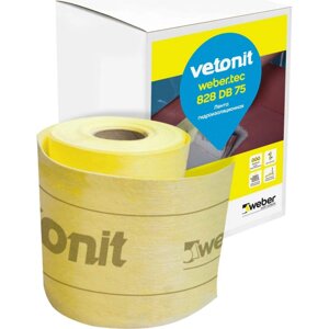 Эластичная изоляционная лента для герметизации Vetonit weber. tec 828 DB 75