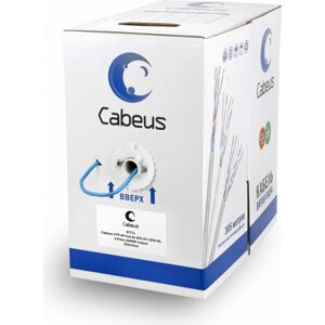 Кабель cabeus UTP-4P-cat. 5e-SOLID-LSZH-BL