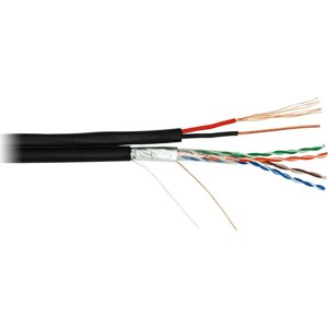 Кабель netlan EC-UF004-5E-PC075-PE-BK