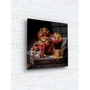 Картина на стекле ARTABOSKO яблоки с медом и корицей 2
