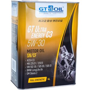 Масло GT OIL ultra energy C3 SAE 5W-30 API SMSN/CF