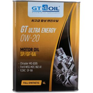 Масло GT OIL ultra energy, SAE 0W-20, API SP SN GF-6A