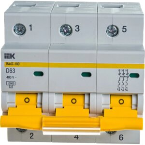 Модульный автоматический выключатель IEK ВА 47-100