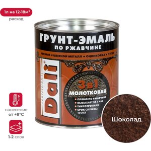 Молотковая грунт-эмаль по ржавчине DALI 135285