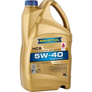 Моторное масло ravenol HCS SAE 5W-40, 4 л, new