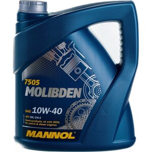 Полусинтетическое моторное масло MANNOL MOLIBDEN 10W40