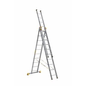 Профессиональная трехсекционная лестница Алюмет P3 9310