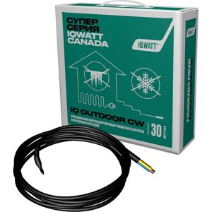 Профессиональный универсальный резистивный греющий кабель для систем антиобледенения и снеготаяния IQWATT IQ OUTDOOR CW