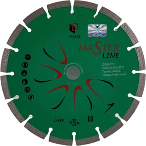 Сегментный алмазный диск Diam Гранит Master Line