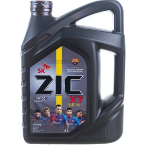 Синтетическое масло для легковых авто zic X7 LS 5w30 SN/CF С3