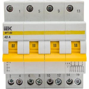 Трехпозиционный выключатель-разъединитель IEK ВРТ-63