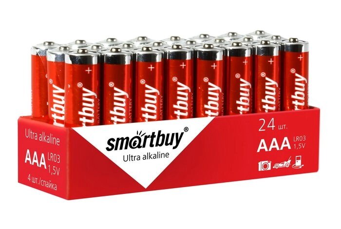 Батарейка Smartbuy LR03/4S AAA (24/480) от компании F-MART - фото 1