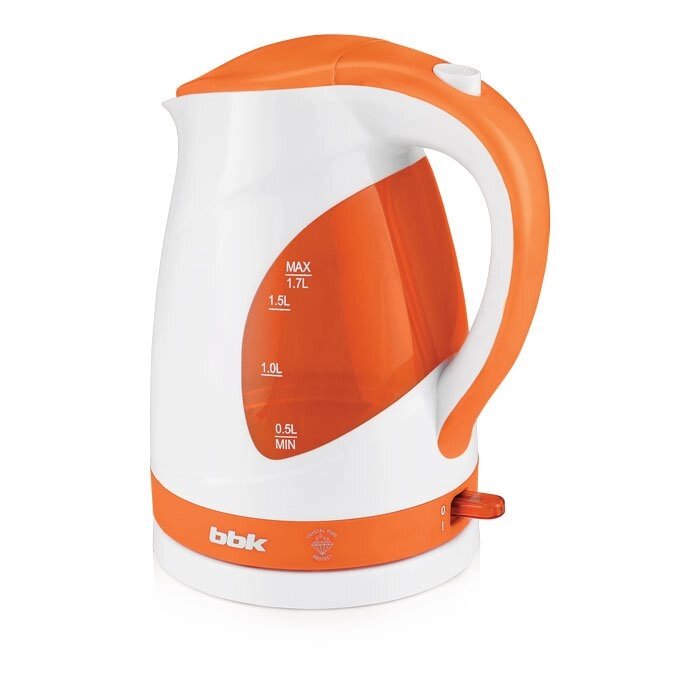 Чайник электрический BBK EK1700P бело/оранжевый от компании F-MART - фото 1