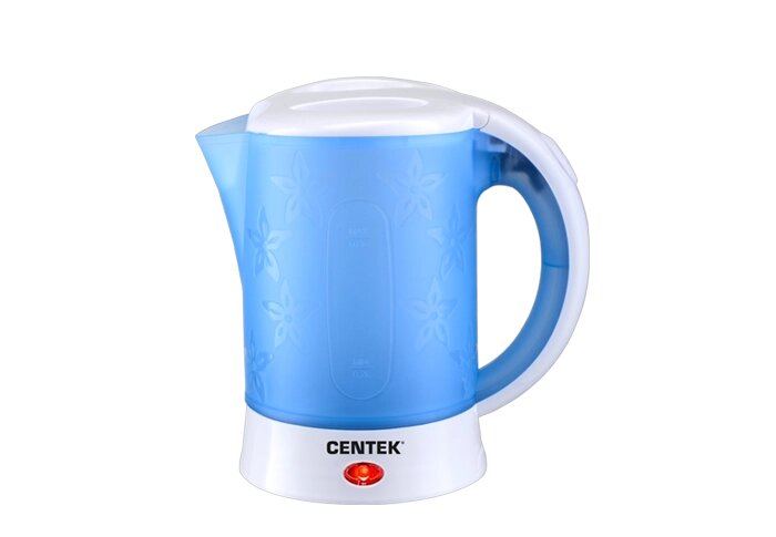 Чайник электрический Centek CT-0054 Blue (бело-синий) от компании F-MART - фото 1