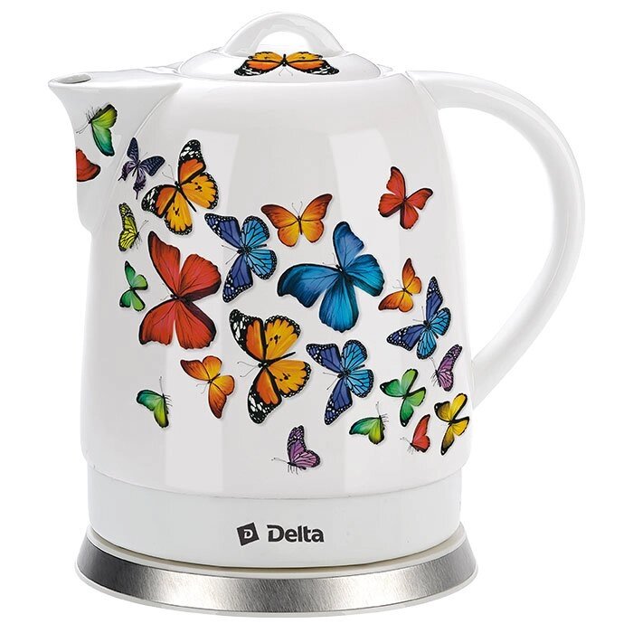 Чайник электрический Delta DL-1233А бабочка от компании F-MART - фото 1