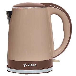 Чайник электрический Delta DL-1370 БЕЖ+КОРИЧ от компании F-MART - фото 1