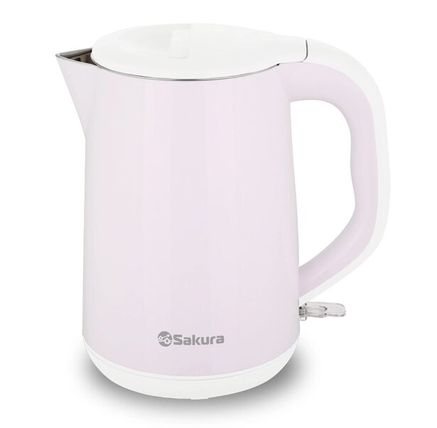 Чайник электрический Sakura SA-2141P (1.8) беж+роз д от компании F-MART - фото 1