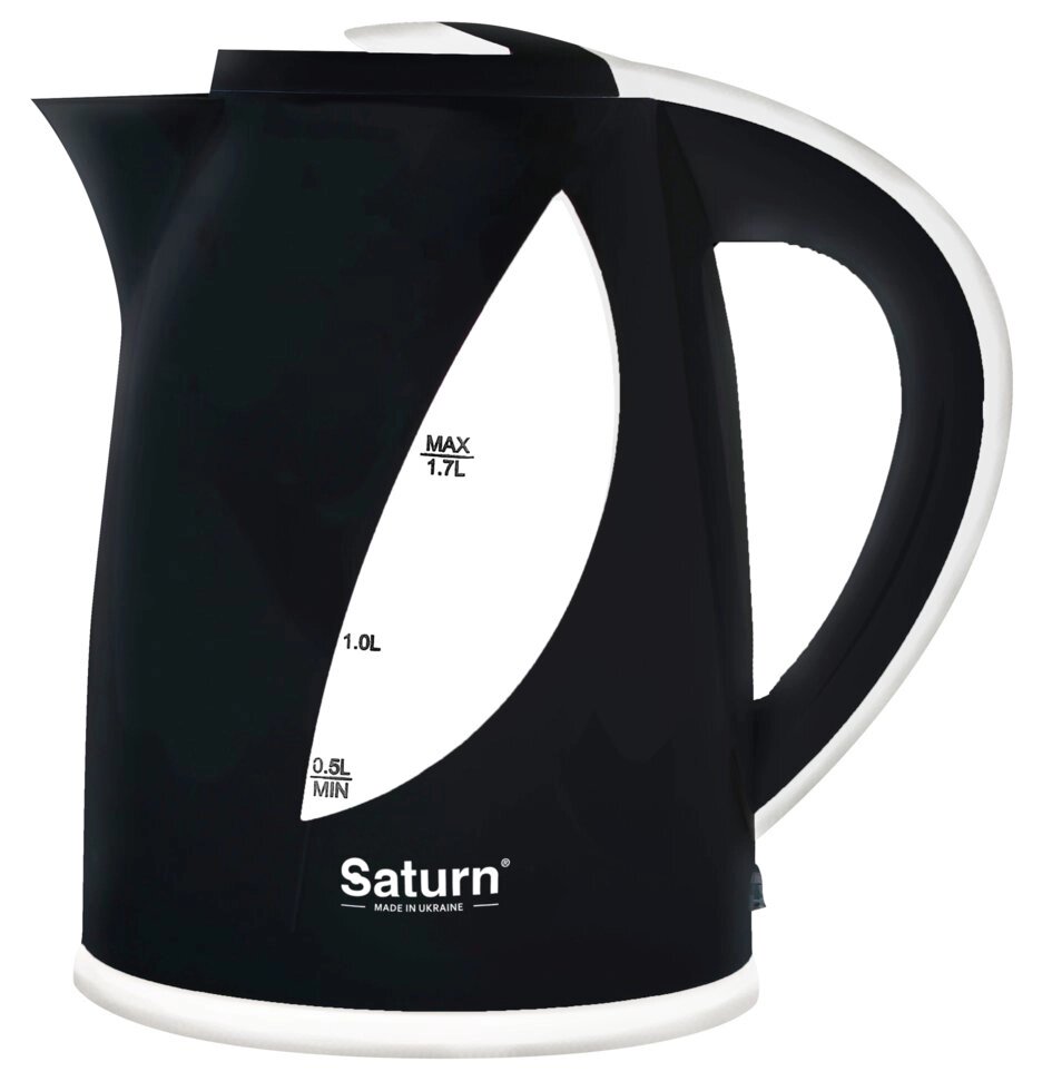 Чайник электрический Saturn ST-EK8437 Black/White от компании F-MART - фото 1