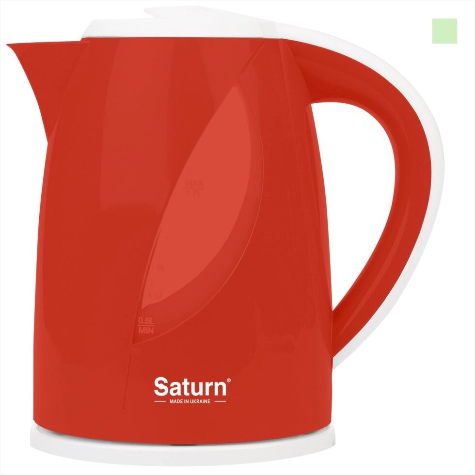 Чайник электрический Saturn ST-EK8437 White/Red от компании F-MART - фото 1