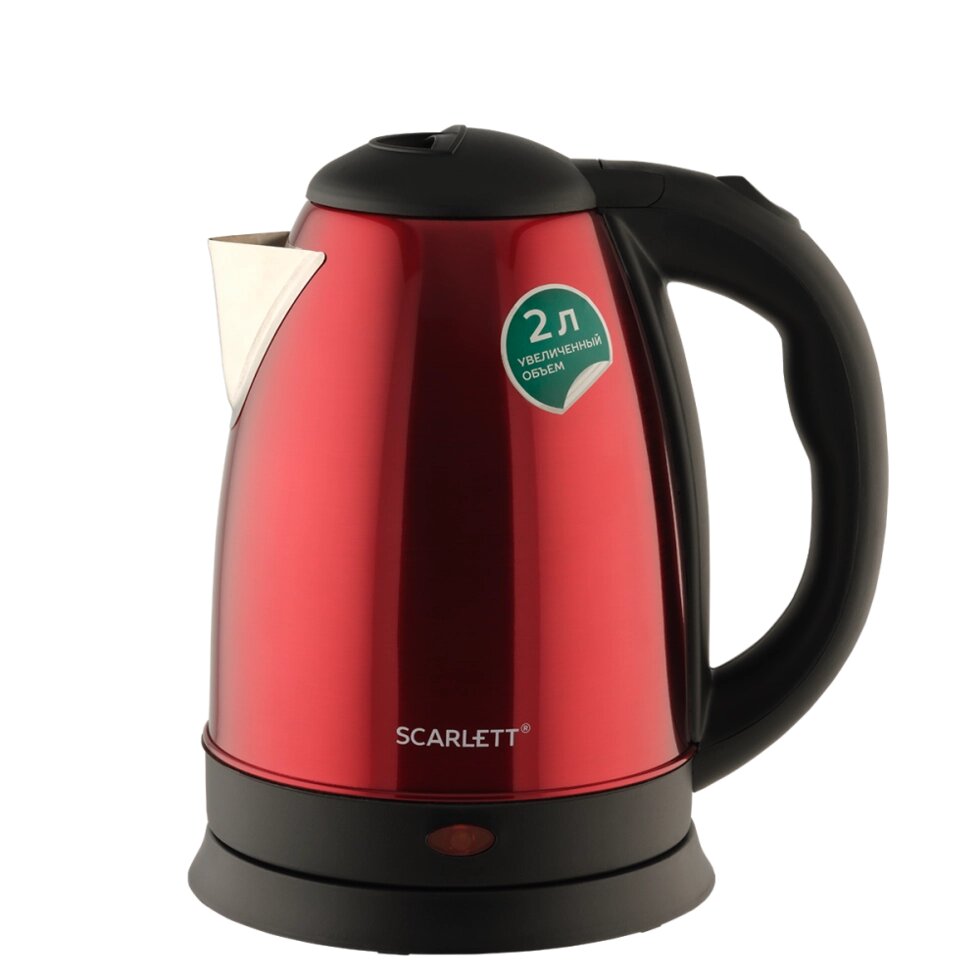 Чайник электрический Scarlett SC-EK21S76 (красный) от компании F-MART - фото 1